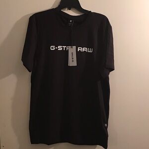 G-Star Raw Men's black logo t ss Tee size Large men’s designer brand new tags